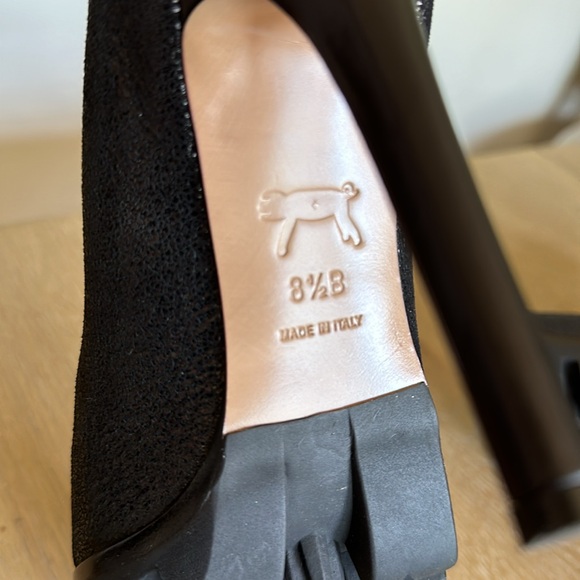 Donald J Pliner Endiva Italy 8.5 lug sole pointed toe leather high heel pumps - Picture 8 of 12